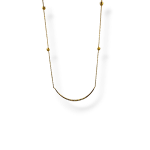 Gargantilla oro amarillo y circonitas