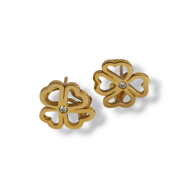 Pendientes oro amarillo y brillantes