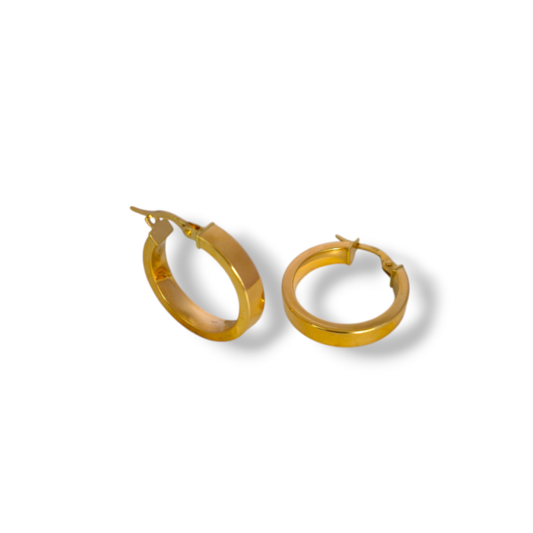 Pendientes aro oro amarillo 15mm