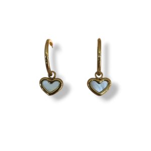 Pendientes acero y nacar