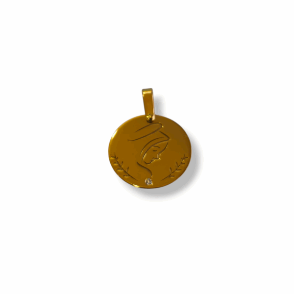 Medalla oro amarillo y brillante