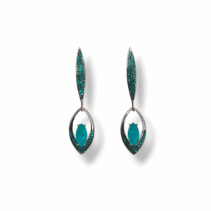 Pendientes plata y piedras naturales