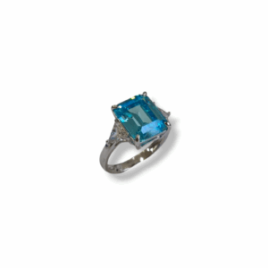 Anillo plata y piedras naturales