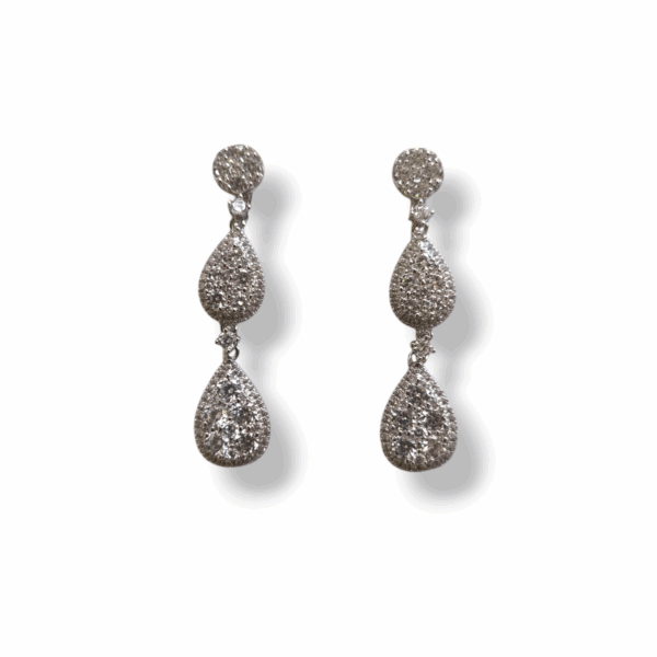 Pendientes plata y circonitas