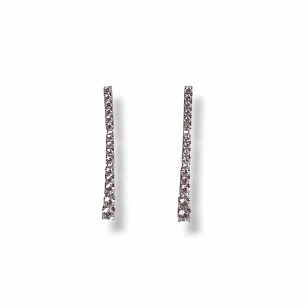 Pendientes plata y circonitas