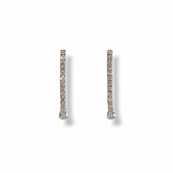 Pendientes plata y circonitas