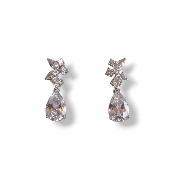 Pendientes plata y circonitas