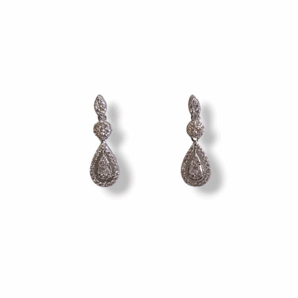 Pendientes plata y circonitas