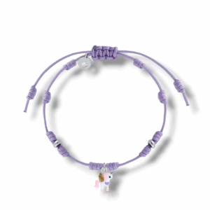 Pulsera macramé y plata