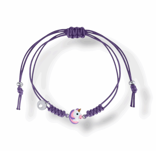 Pulsera macramé y plata