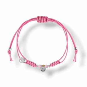 Pulsera macramé y plata