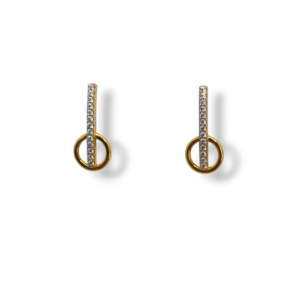 Pendientes plata y circonitas