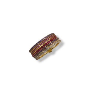Anillo plata y circonitas