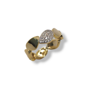 Anillo plata y circonitas