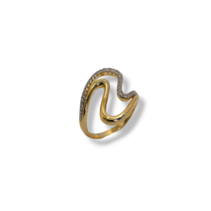 Anillo plata y circonitas
