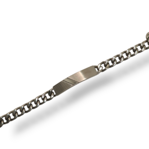 Pulsera placa acero