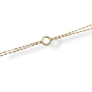 Pulsera plata y circonitas