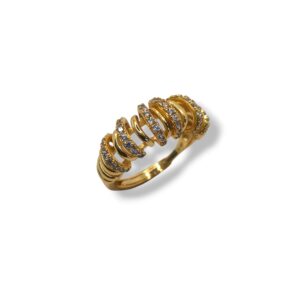 Anillo plata y circonitas