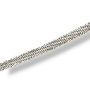 Pulsera metal rodiado y circonitas